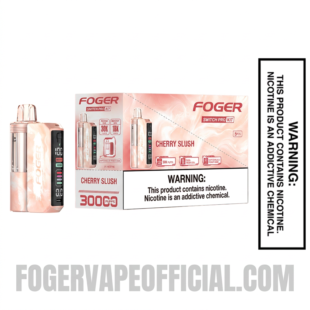 Cherry Slush Foger Switch Pro 30K Disposable Vape Kit With Bundle Box